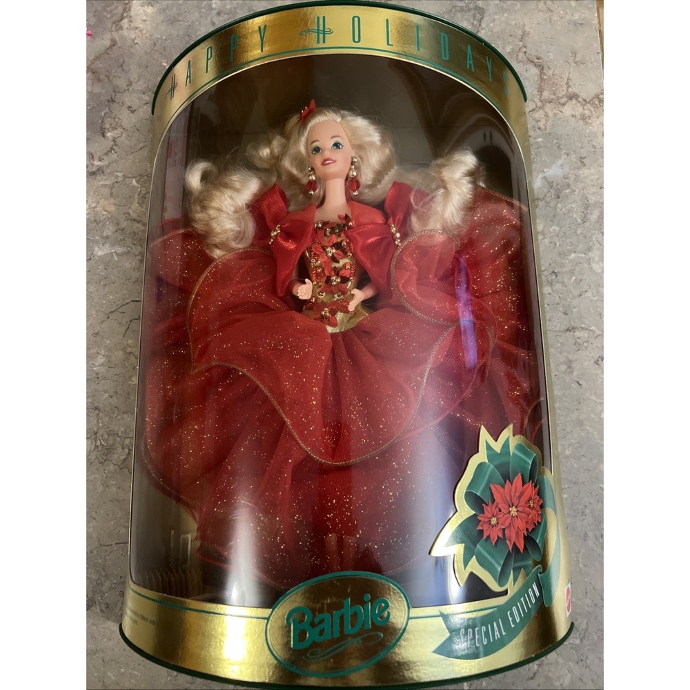 1993 Barbie Doll Happy Holidays Special Edition Mattel
